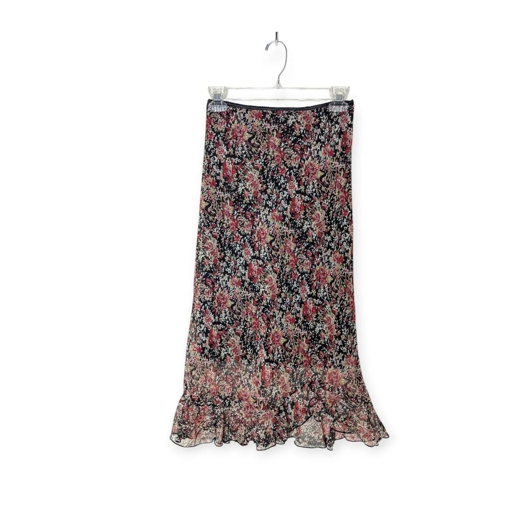 y2k Jonathan Martin floral midi skirt